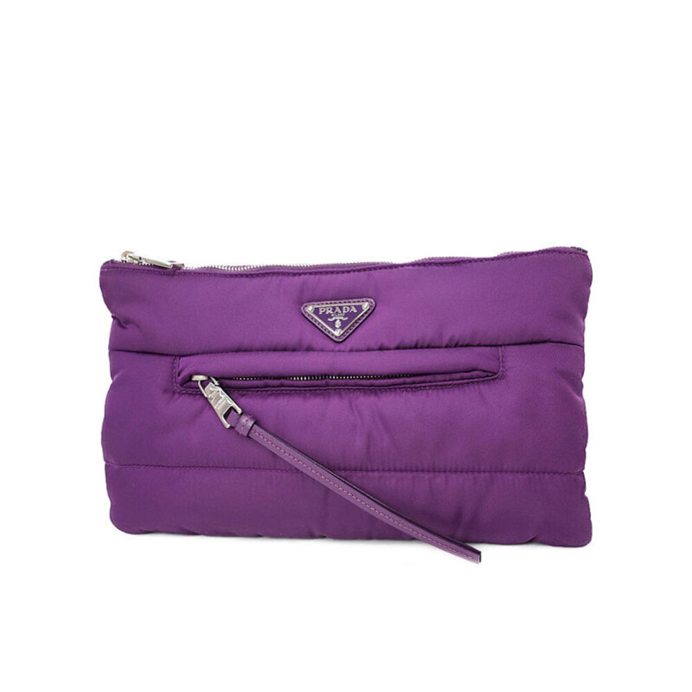 Prada bomber clutch bag purple - Picture 1 of 9